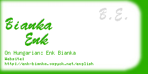 bianka enk business card